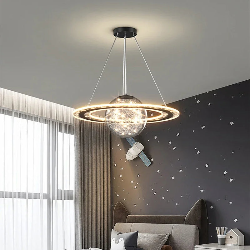 Afralia™ Golden Acrylic LED Chandelier for Luxury Interior Lighting