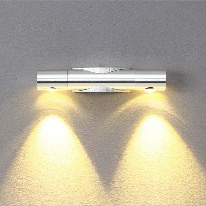 Afralia™ Adjustable Dual-head Rotatable Wall Lamp for Bedroom and Living Room