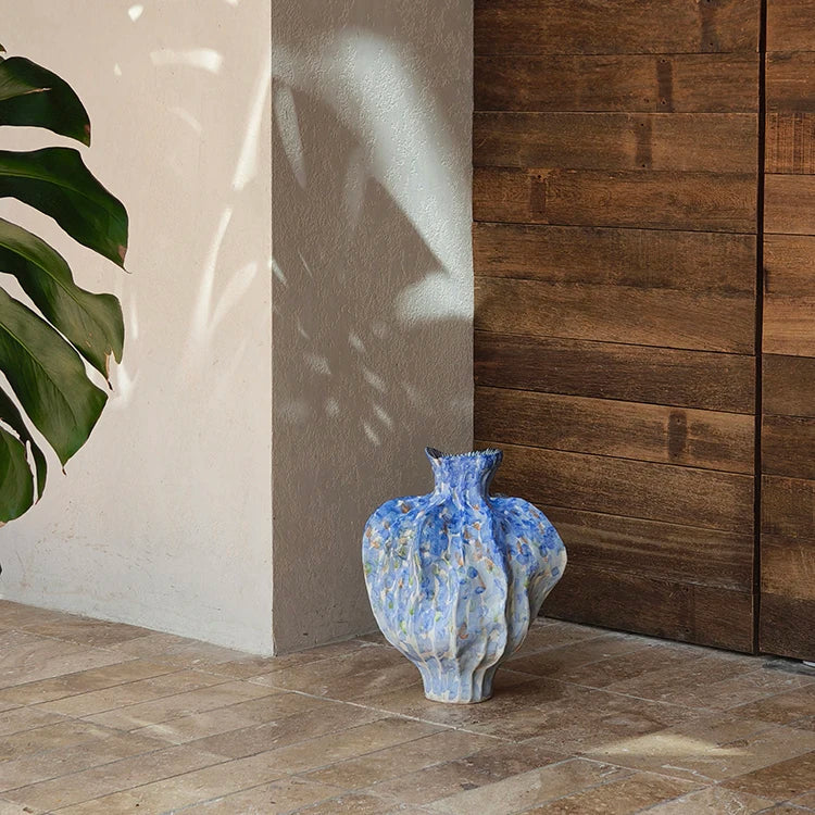 Afralia™ Irregular Porcelain Tulip Vase for Stylish Flower Arrangements