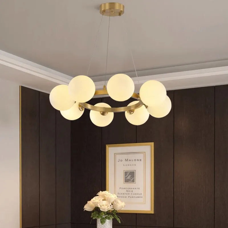 Afralia™ Modern Pendant Chandeliers for Dining Room, Indoor Hanging Ceiling Lights