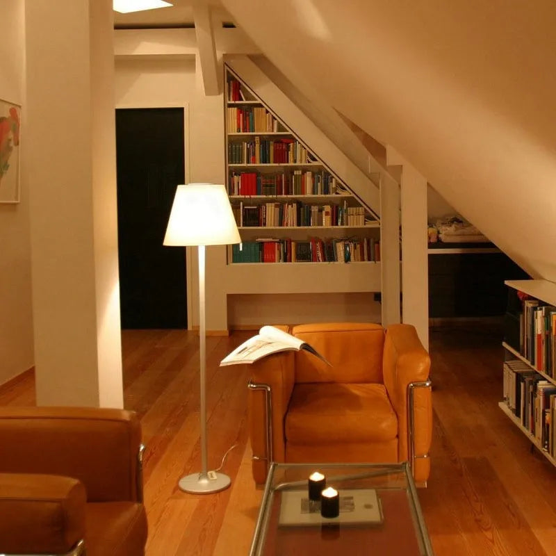 Afralia™ Melampo Adjustable Floor Lamp Chrome Light for Bedroom Living Room