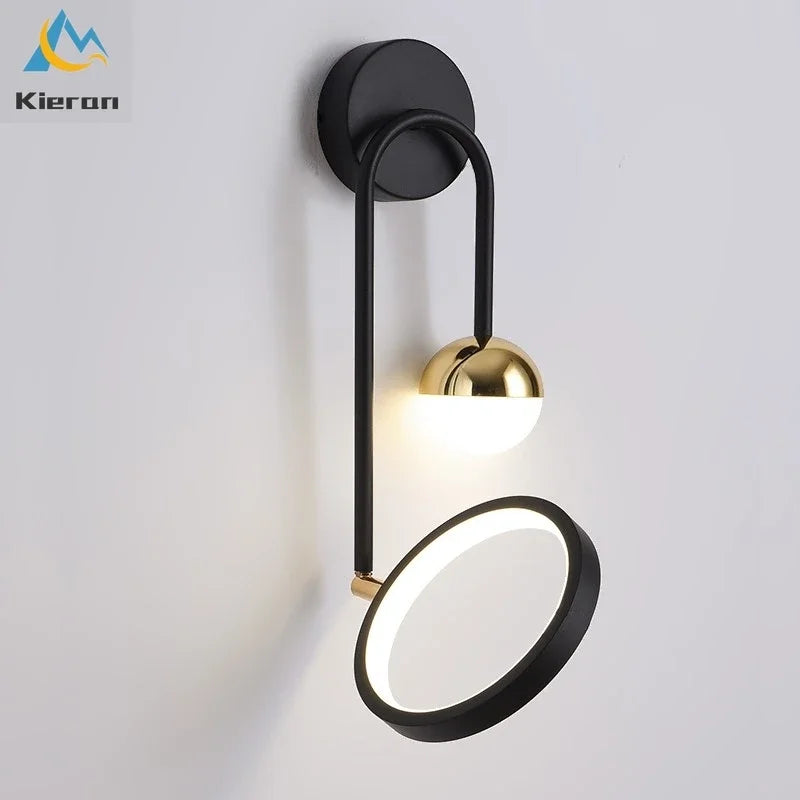 Afralia™ Nordic 2-head Rotatable LED Wall Lamp for Bedroom Living Room Decor