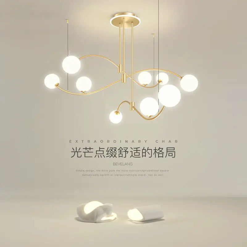 Afralia™ Nordic Modern Pendant Light for Living Room, Dining Room, Bedroom, Front Desk & Bar Counter