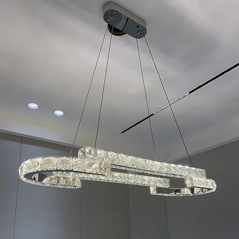 Afralia™ Crystal Chandelier: Modern Luxury Living Room Lamps for Bedroom and Dining Room