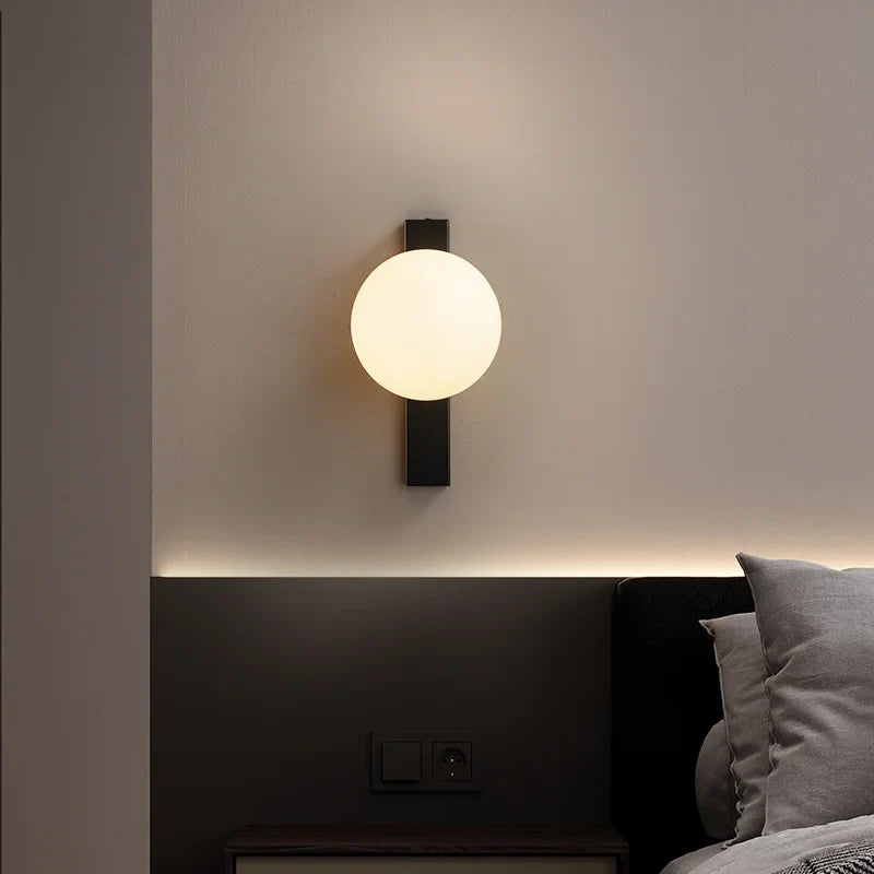 Afralia™ Black Copper Estiluz Circ LED Wall Sconce - Modern Luxury Lighting for Bedroom, Living Room