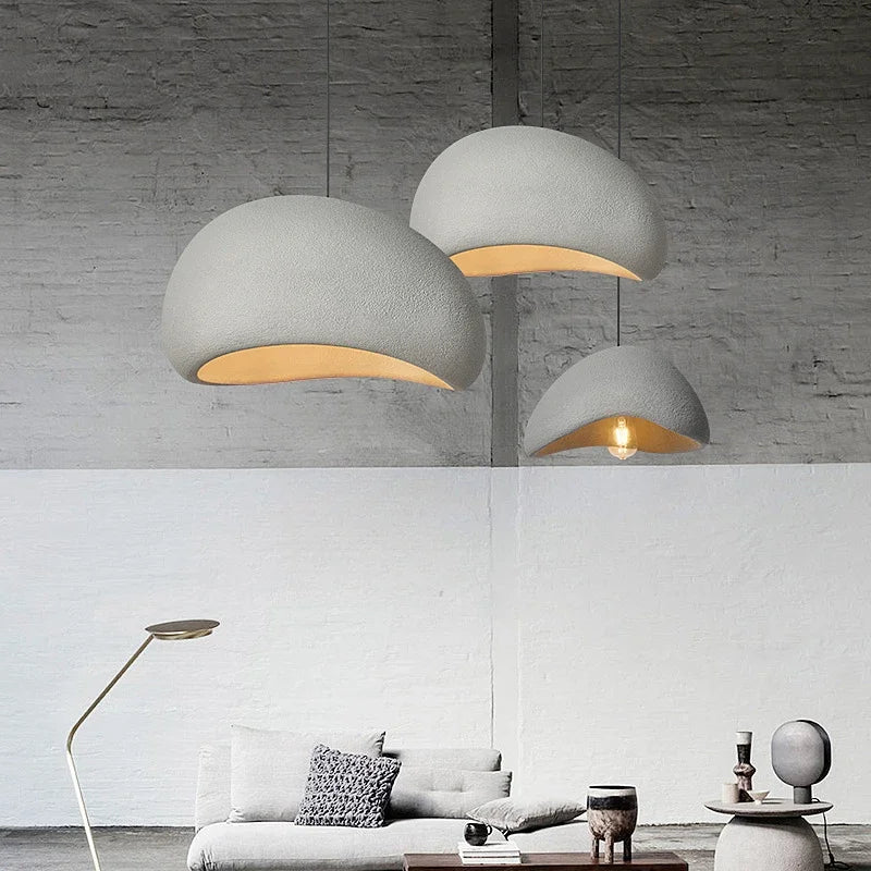 Afralia™ LED Wabi Sabi Chandelier: Modern Minimalist Pendant Light for Home, Dining, Living Room