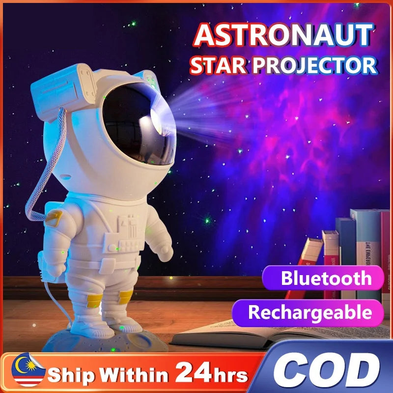 Afralia™ Astronaut Galaxy Night Light Projector Aurora Borealis Lamp Kids Gift