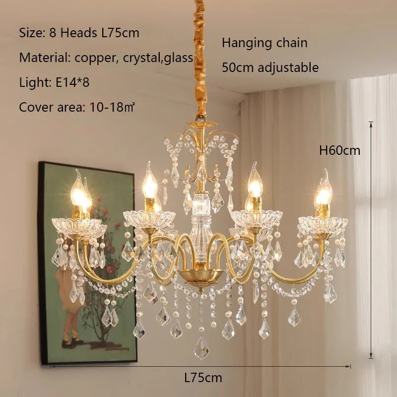 Afralia™ Crystal Chandeliers Light for Living Room and Dining Room