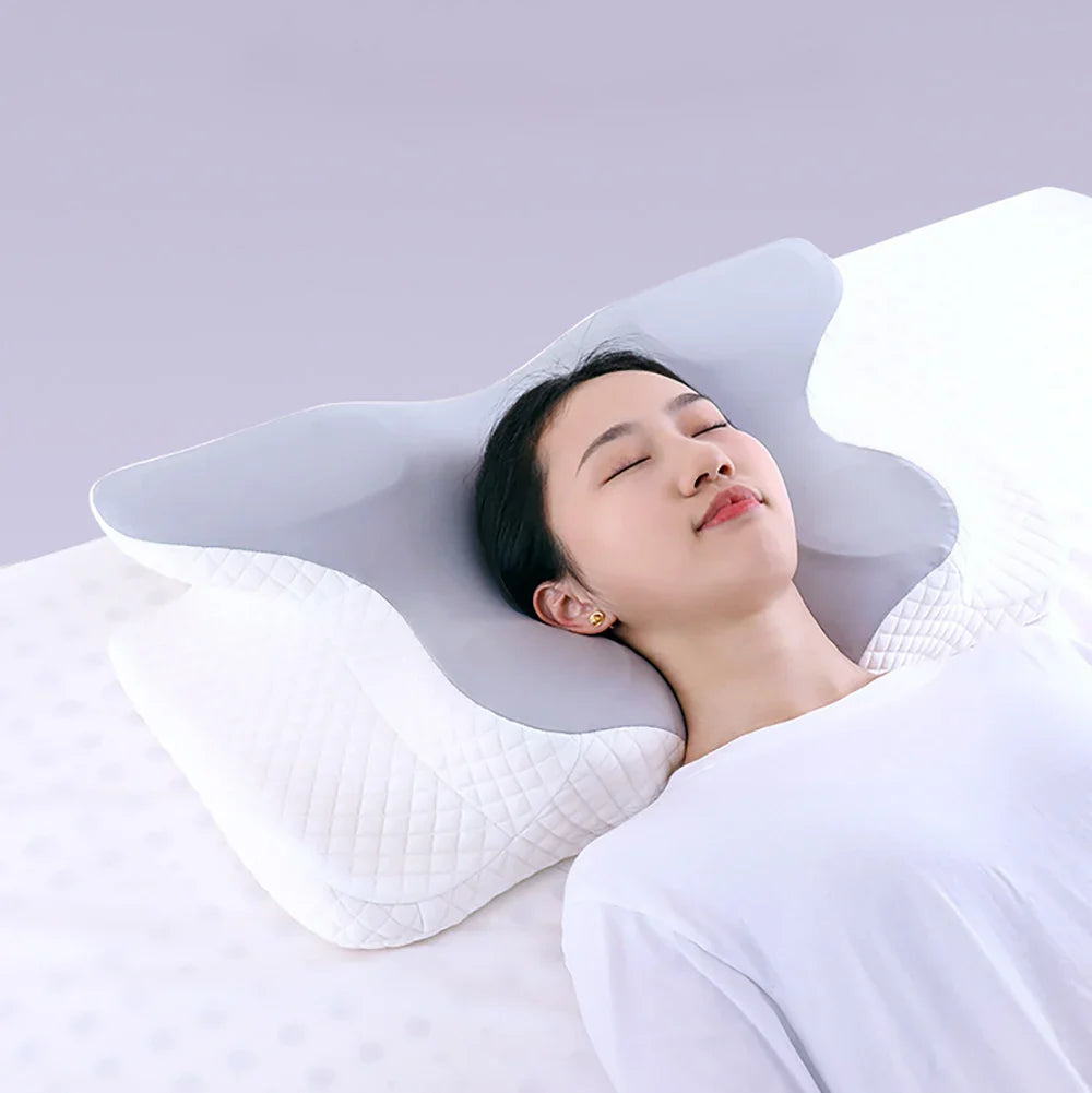 Afralia™ Memory Foam Butterfly Neck Pillow for Pain Relief and Relaxation