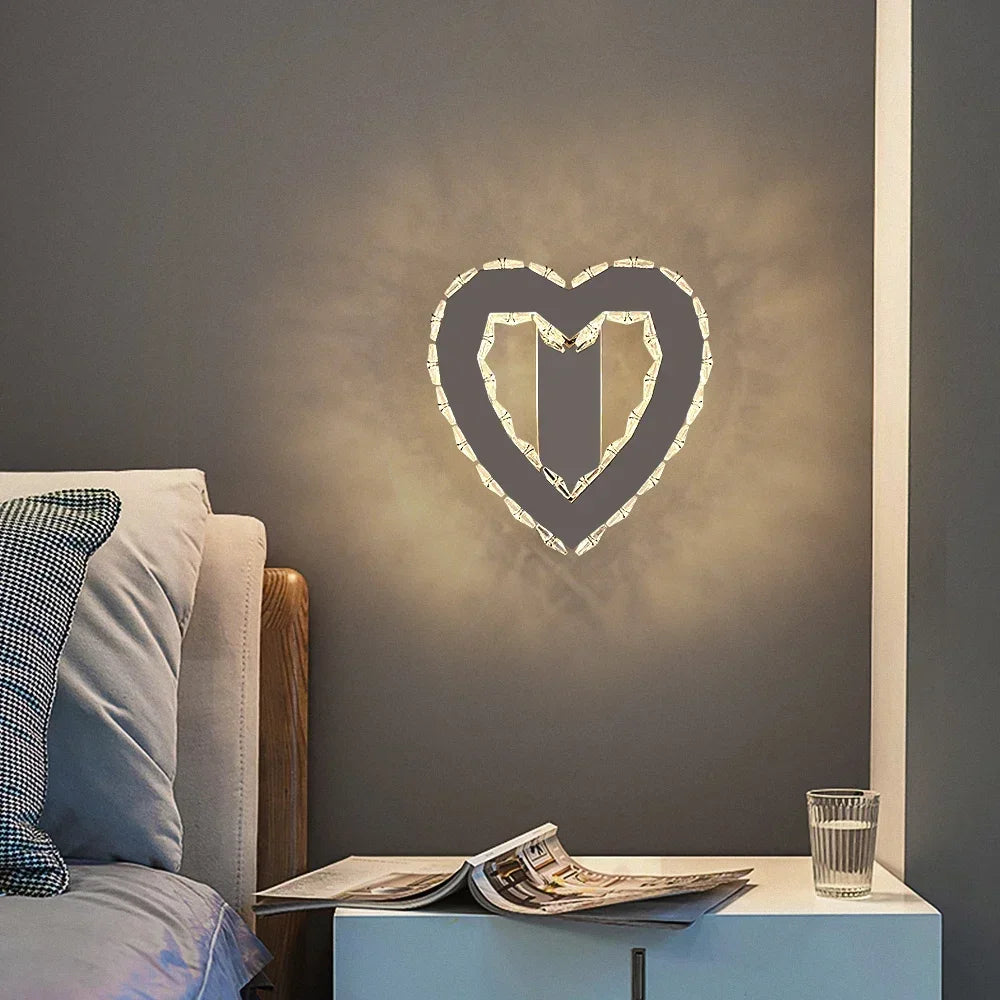 Afralia™ Crystal LED Wall Sconce: Modern Minimalist Lighting for Living Room, Bedroom, Hallway