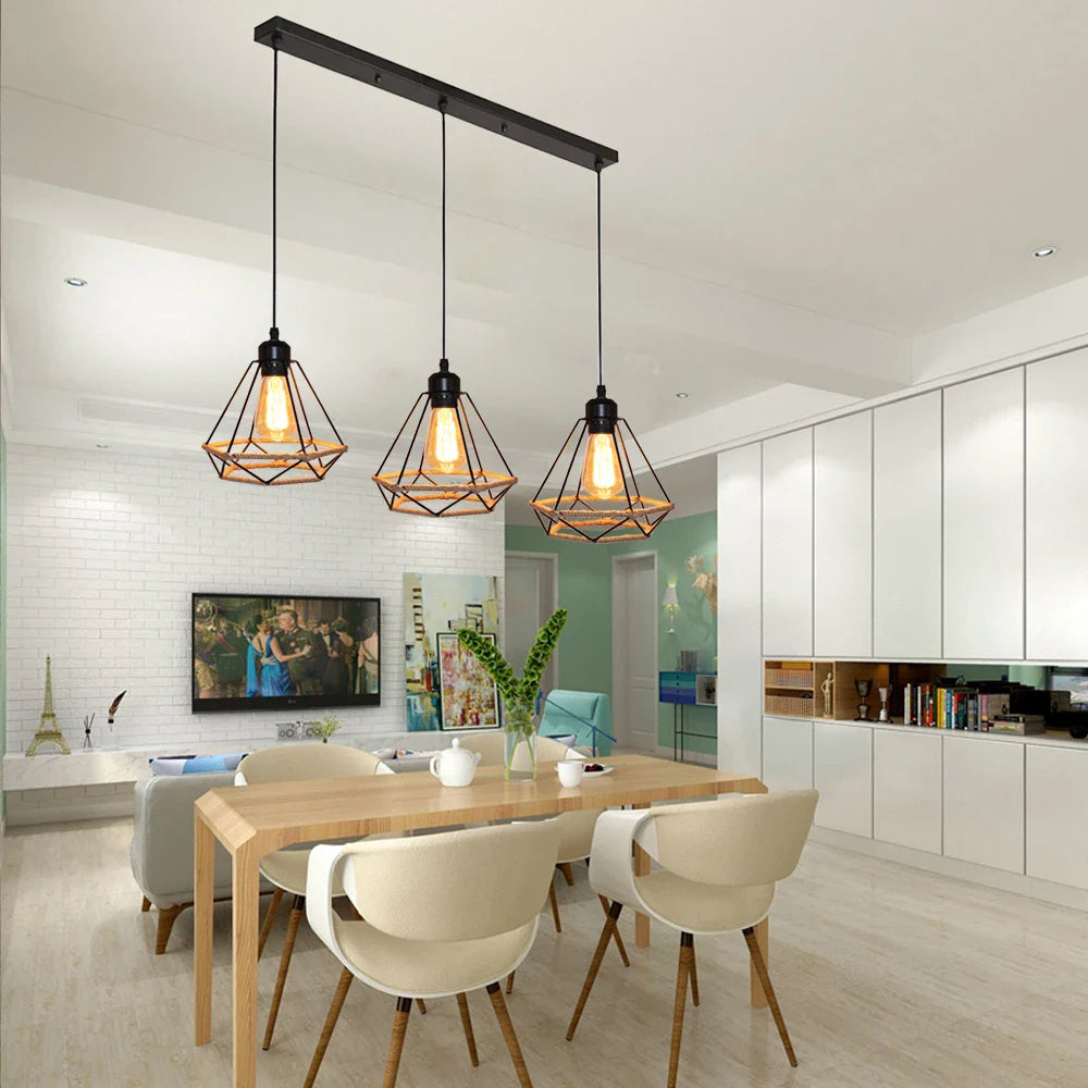 Afralia™ Industrial Hanging Lamp for Kitchen Bedroom Aisle Lighting