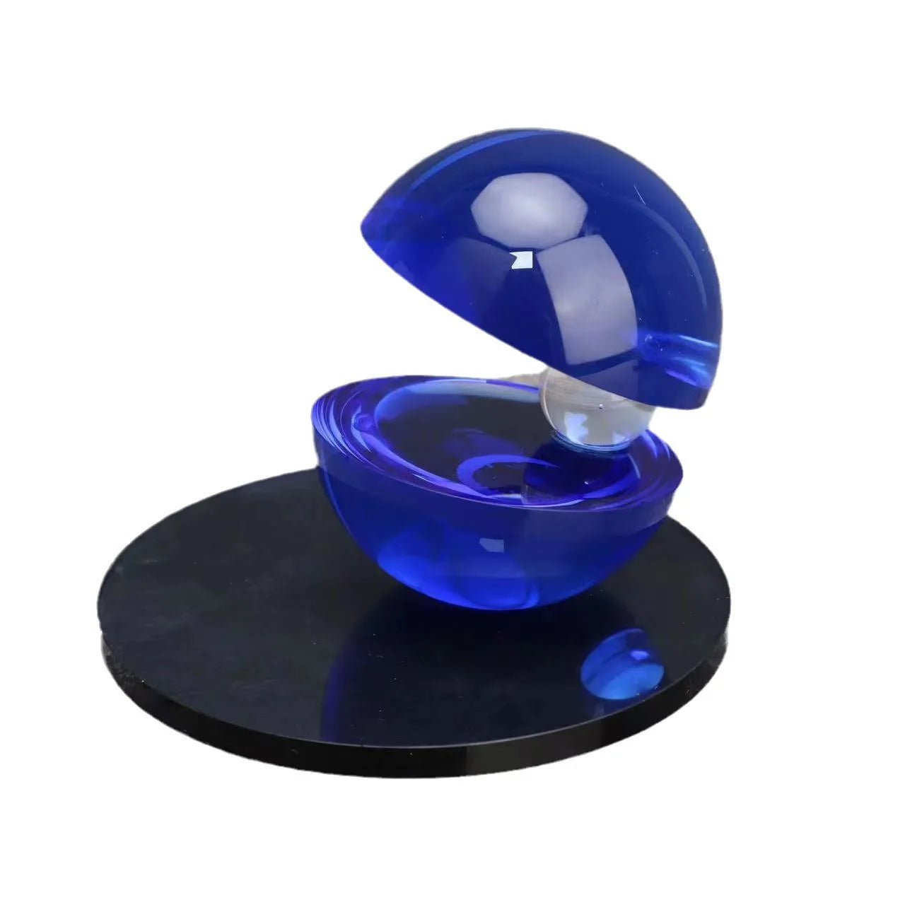 Afralia™ Crystal Glass Abstract Home Decor Semi-circle Ornaments