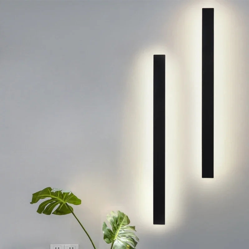 Afralia™ LED Wall Light: Stylish Home Decor for Bedroom, Living Room - Long Strip	optional