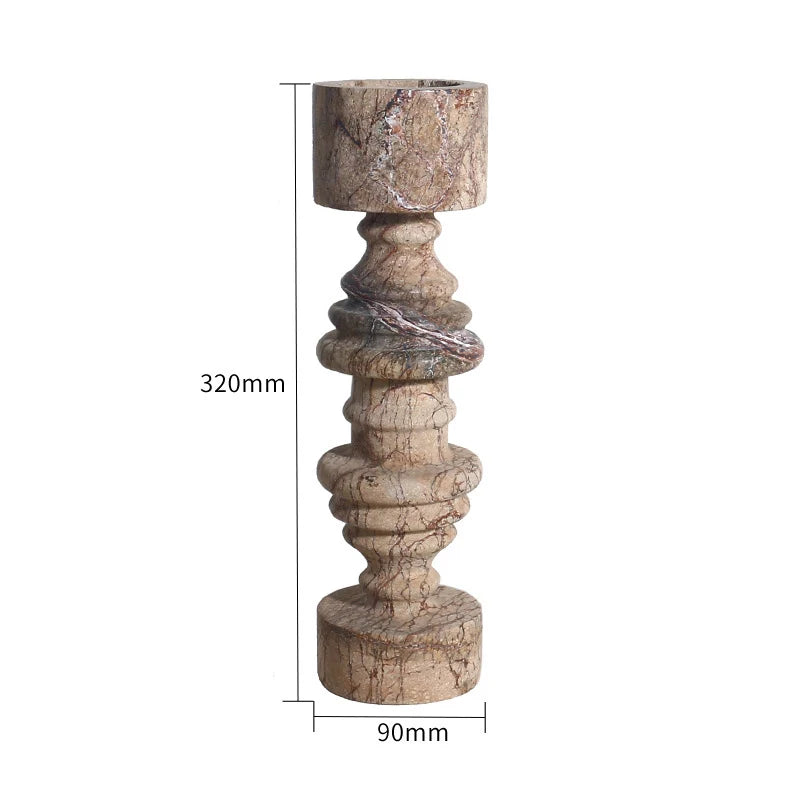 Afralia™ Marble Candle Holder: Elegant Vintage Candlesticks for Wedding & Christmas Decor
