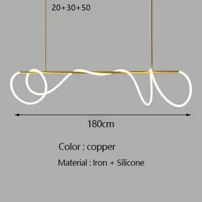 Afralia™ Gold Minimalist LED Pendant Lights for Kitchen Dining Room