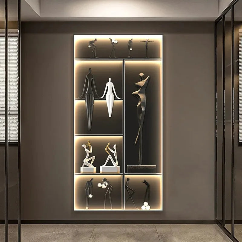 Afralia™ Luminous Wall Mural - Remote Control High-End Art Painting for Modern Living Room & Corridor