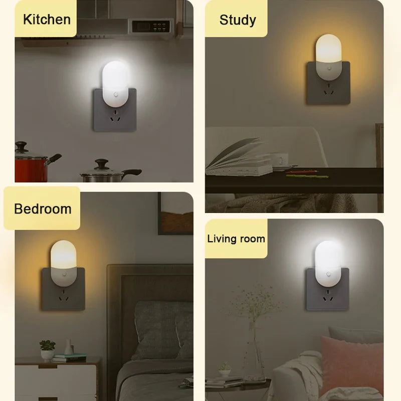 Afralia™ Mini Night Light Plug-In Lamp for Eye Protection in Bedside Baby Feeding Room