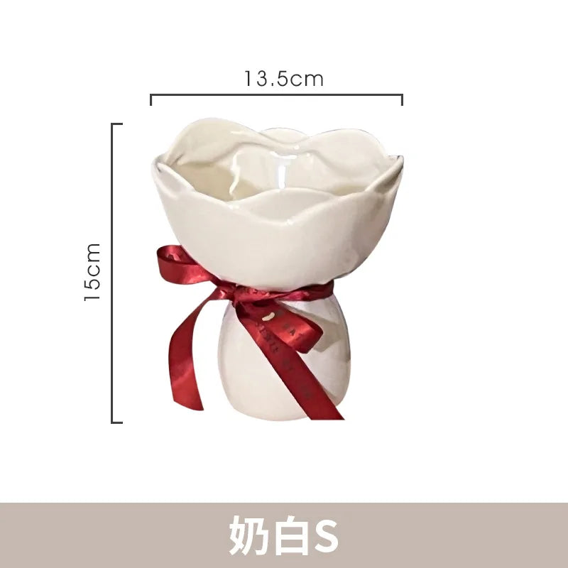 Afralia™ Floral Accessories Vase Bouquet Terrarium Home Decoration Pot Bouquet