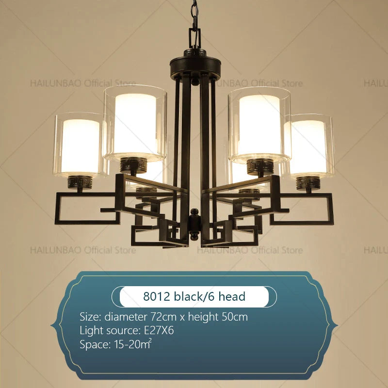 Afralia™ Chinese Style Luxury Living Room Chandelier for Elegant Homes