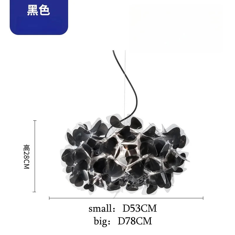 Afralia™ Elegant Petal Chandelier Pendant Light for Dining Room Ceiling Lighting