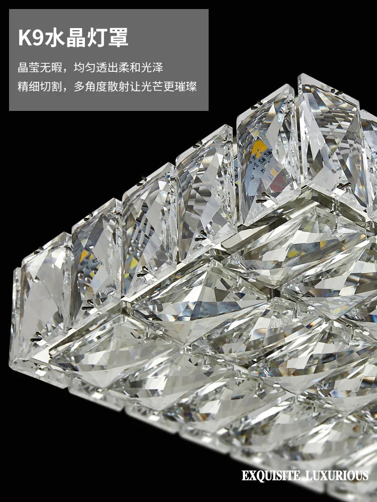 Afralia™ Crystal LED Chandelier: Modern Art Decor Pendant Lighting for Living and Dining Room