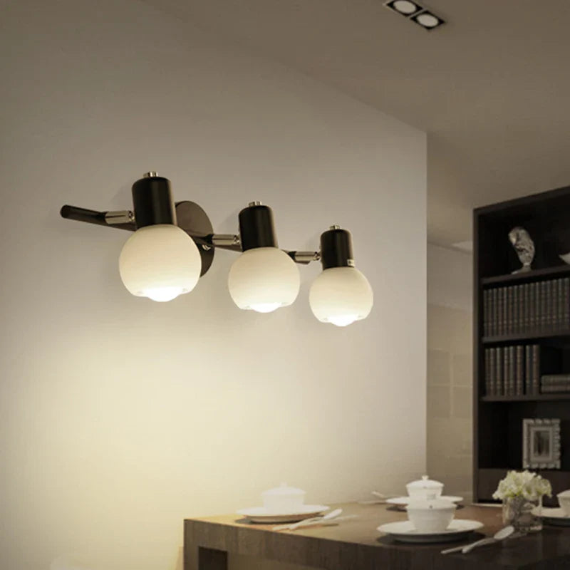 Afralia™ Rotatable Bathroom Mirror Light Wall Sconces, Modern LED Fixtures for Home Decor.