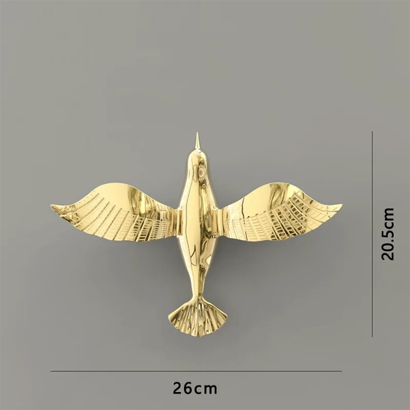 Afralia™ Gold/Silver Pigeon Wall Ornaments - Dove Statue for Living Room Aesthetics
