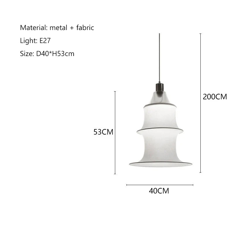 Afralia™ Wabi Sabi Minimalist Fabric Pendant Lights for Living, Dining, and Bedroom