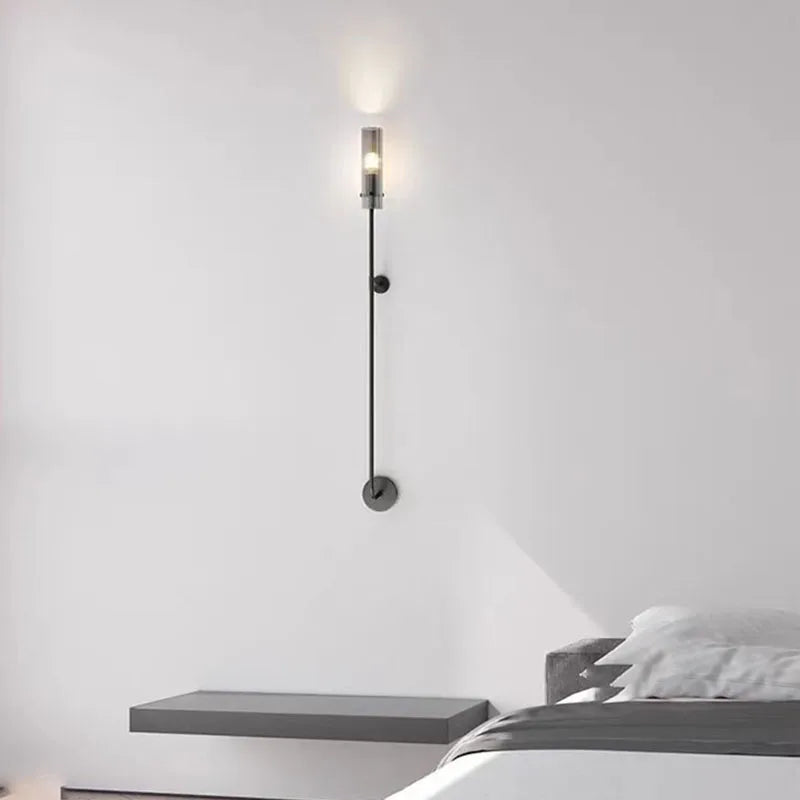 Afralia™ Minimalist Glass Wall Sconce for Dining Room, Stairs, Aisle