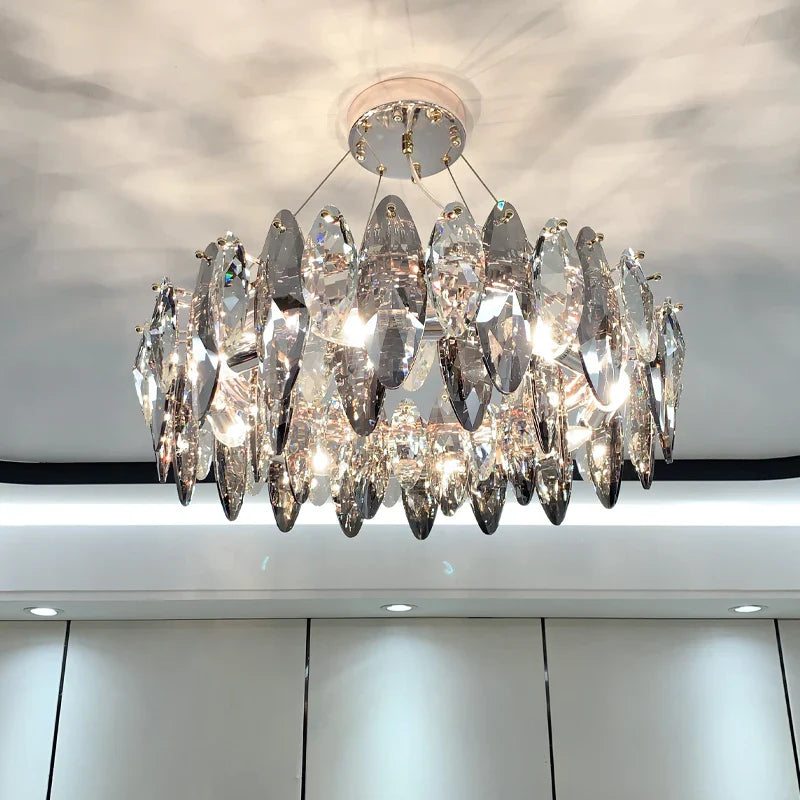 Afralia™ Luxury Crystal Light Chandelier: High-End Nordic Kitchen Living Room Home Decor