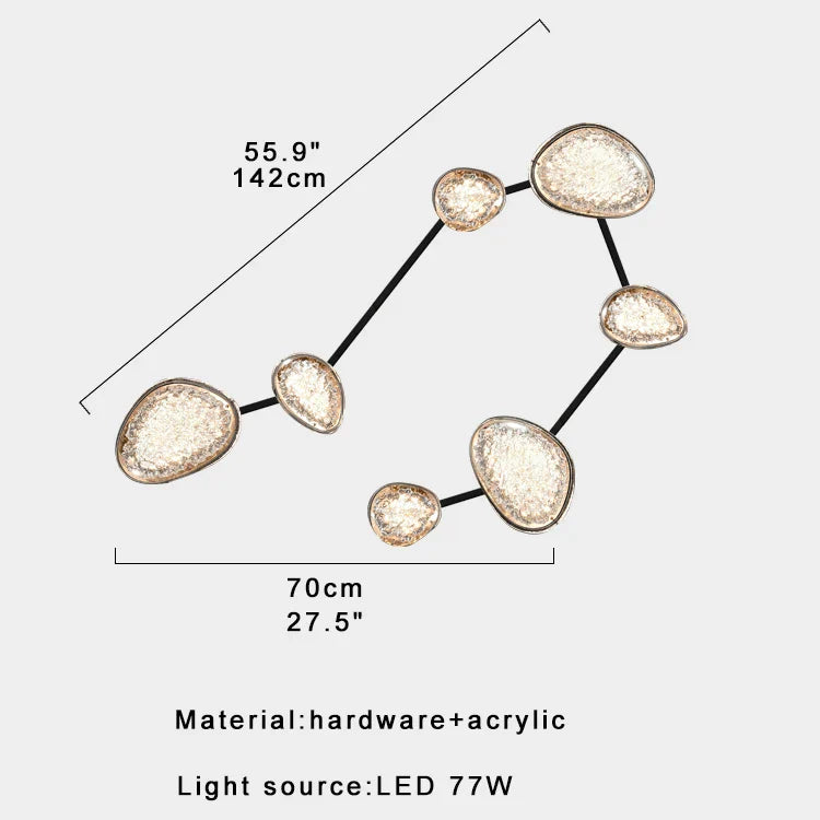 Afralia™ Modern Luxury LED Wall Sconce Dimmable Ceiling Light Large Designer