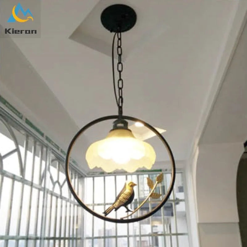 Afralia™ Birdcage LED Chandelier: Modern Resin Pendant Lights for Bedroom, Living Room, and Restaurant