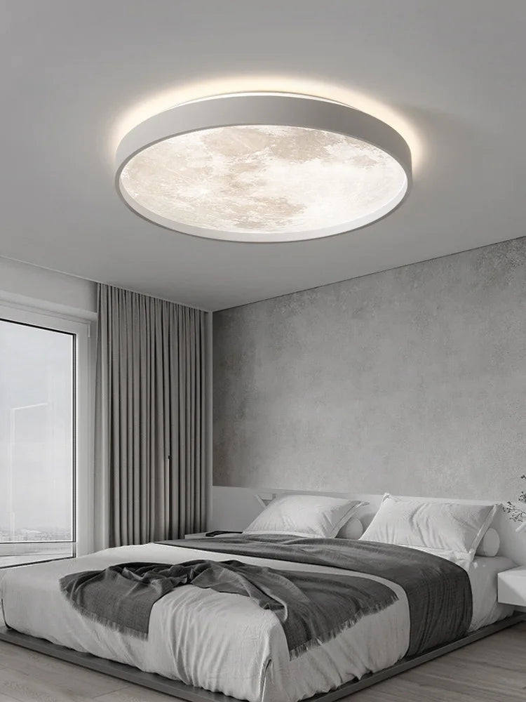 Afralia™ Ultra-Thin Round LED Ceiling Lamp for Bedroom, Modern Nordic Design