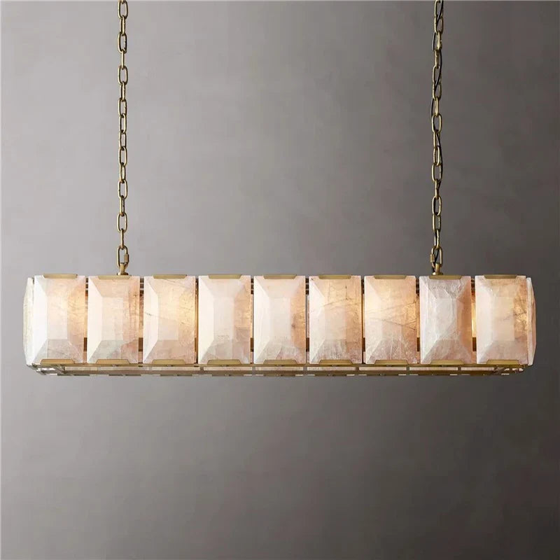 Afralia™ Retro American LED Crystal Chandelier Lighting for Living Room