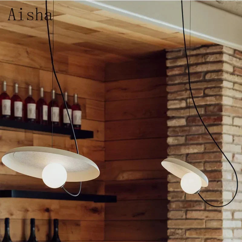 Afralia™ Wrought Iron Pendant Lamp, Nordic Design, Creative Hanging Light, 25cm/35cm