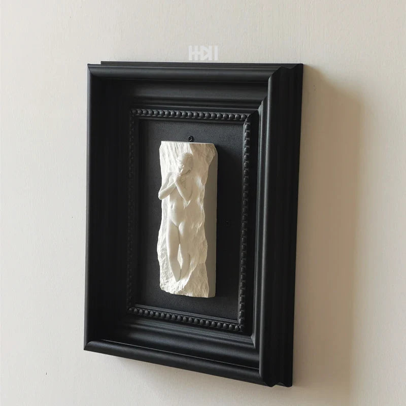 Afralia™ Venus Sculpture Portrait Frame Wall Decoration