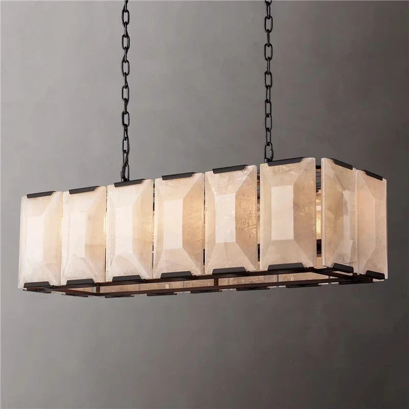 Afralia™ Retro American LED Crystal Chandelier Lighting for Living Room