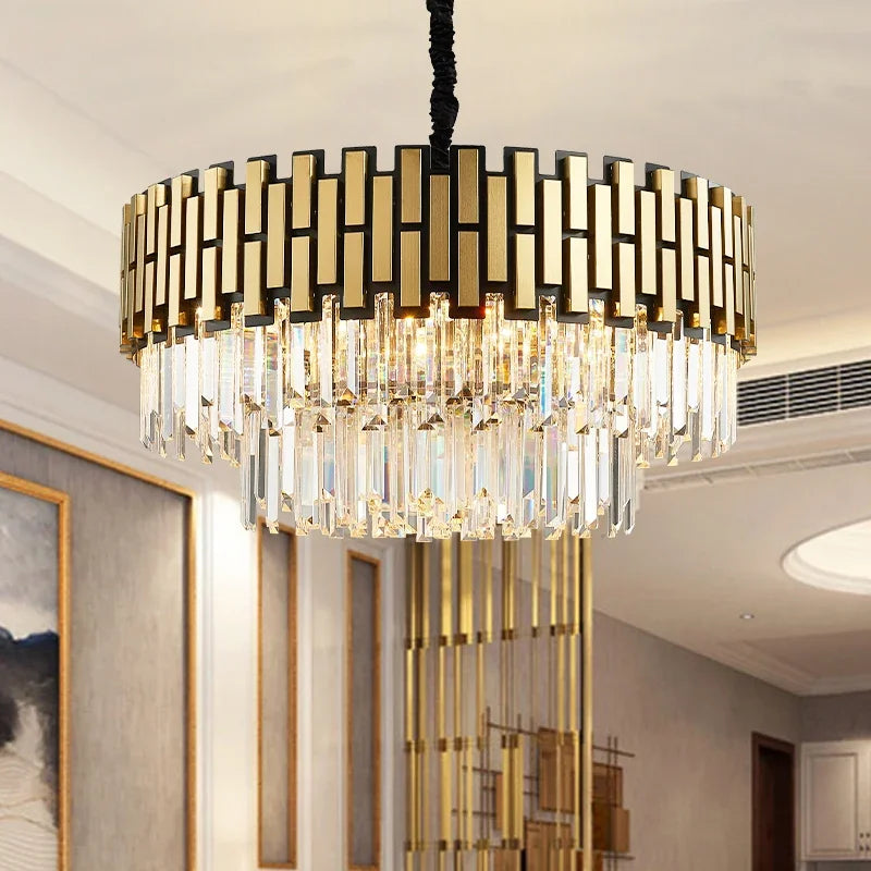 Afralia™ LED Classic Ceiling Pendant Chandelier for Living Room Dining Table Lighting