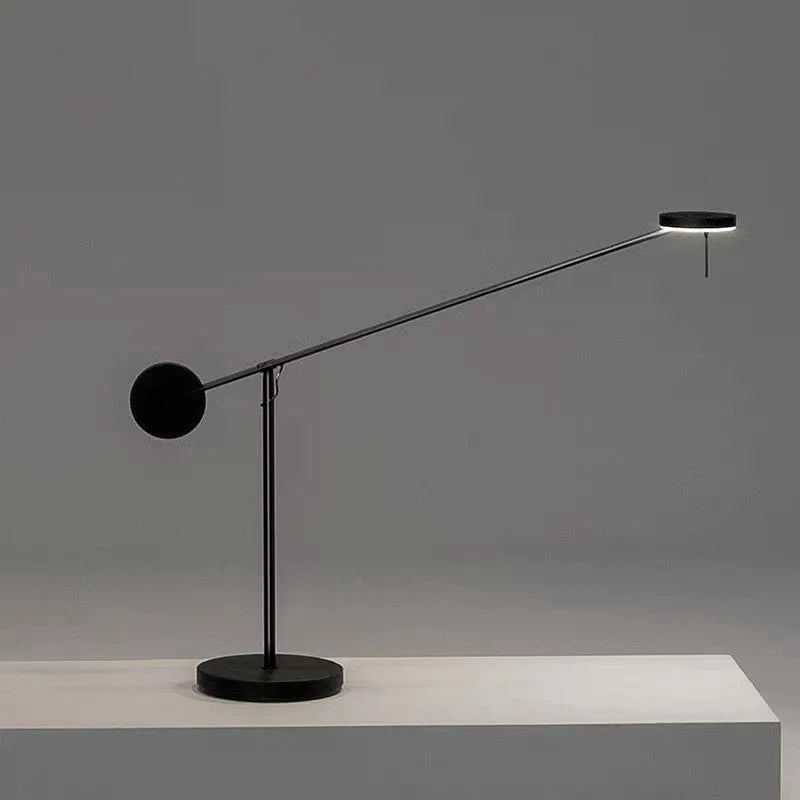 Afralia™ LED Desk Lamp Rotatable Black Metal Reading Light