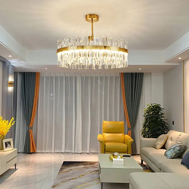 Afralia™ Luxury Crystal Ceiling Chandelier: Modern Nordic Design for Living & Dining Rooms