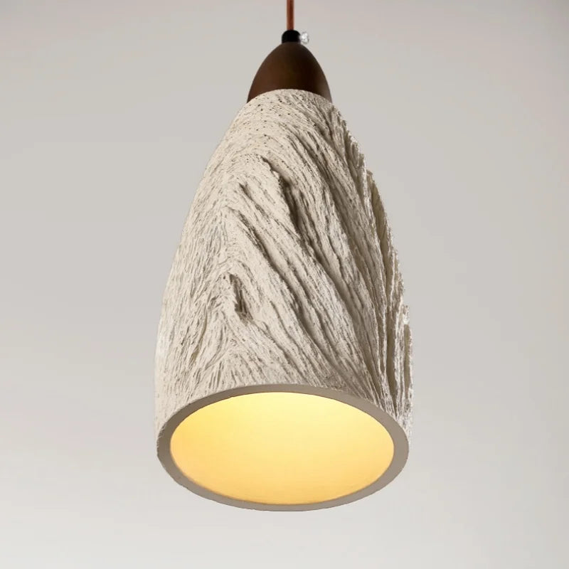 Afralia™ Modern Cement Hanging Light Fixture Aisle Bar Coffee Lampshade LED Pendant