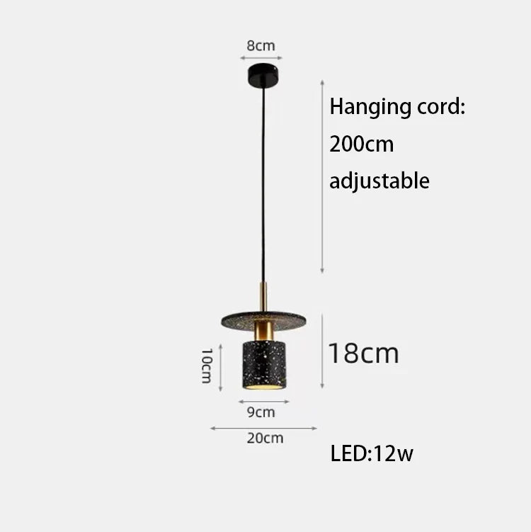 Afralia™ LED Marble Stone Pendant Light for Dining Room