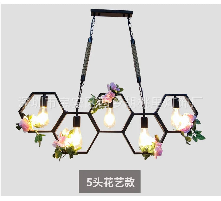 Afralia™ Industrial Style Pendant Light for Bar, Restaurant - Retro Creative Personality