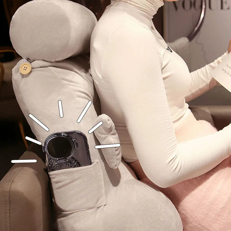 Afralia™ Dumb Duck Square Back Cushion: Comfortable Support for Cervical Spine