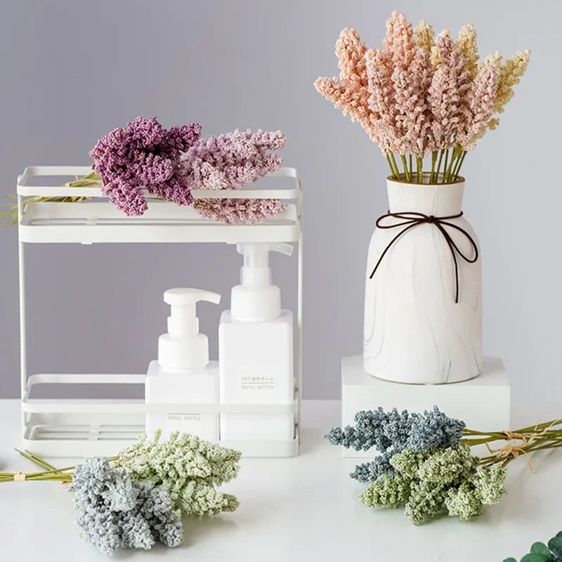 Afralia™ Lavender Artificial Flower Bundle for Wall Decor and DIY Vases Bouquet