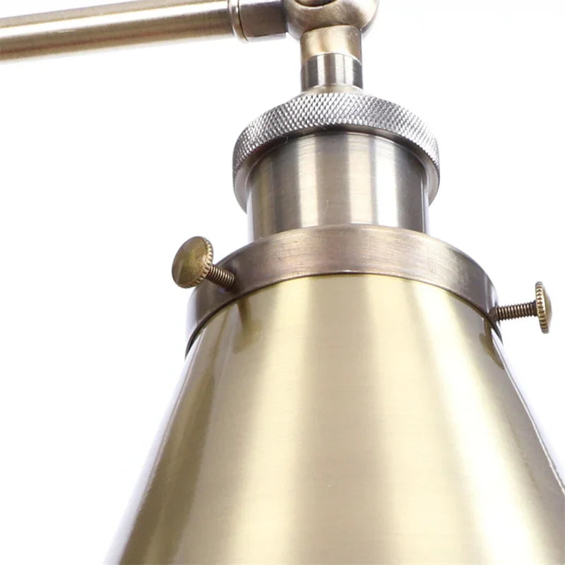 Afralia™ Iron LED Wall Lamp Vintage Style Industrial Luminaire for Stair, Dining Room, Bedroom