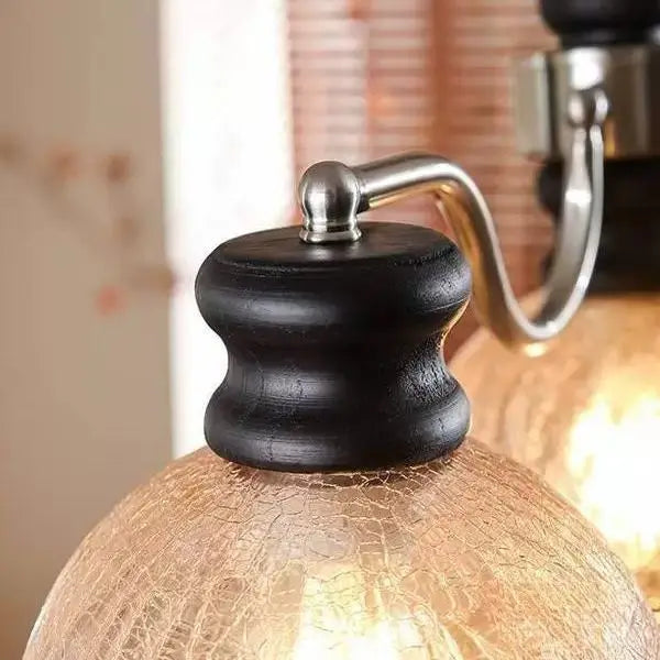 Afralia™ Lily Glass Pendant Light Chandelier - Vintage French Nordic Style, LED, Living Room.