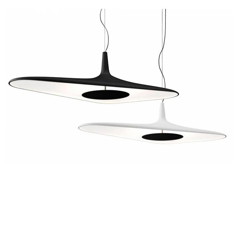 Afralia™ Post-modern Black/White Chandelier Pendant Lights for Restaurant, Bar, and Home