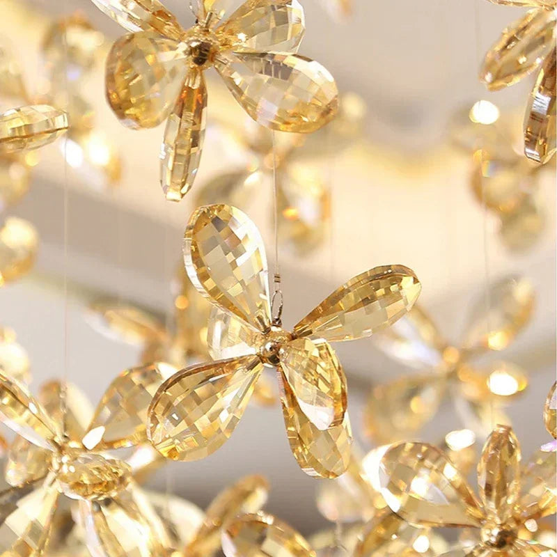 Afralia™ Flower Ball Chandelier with GU10 LED Lights for Modern Villa Lighting