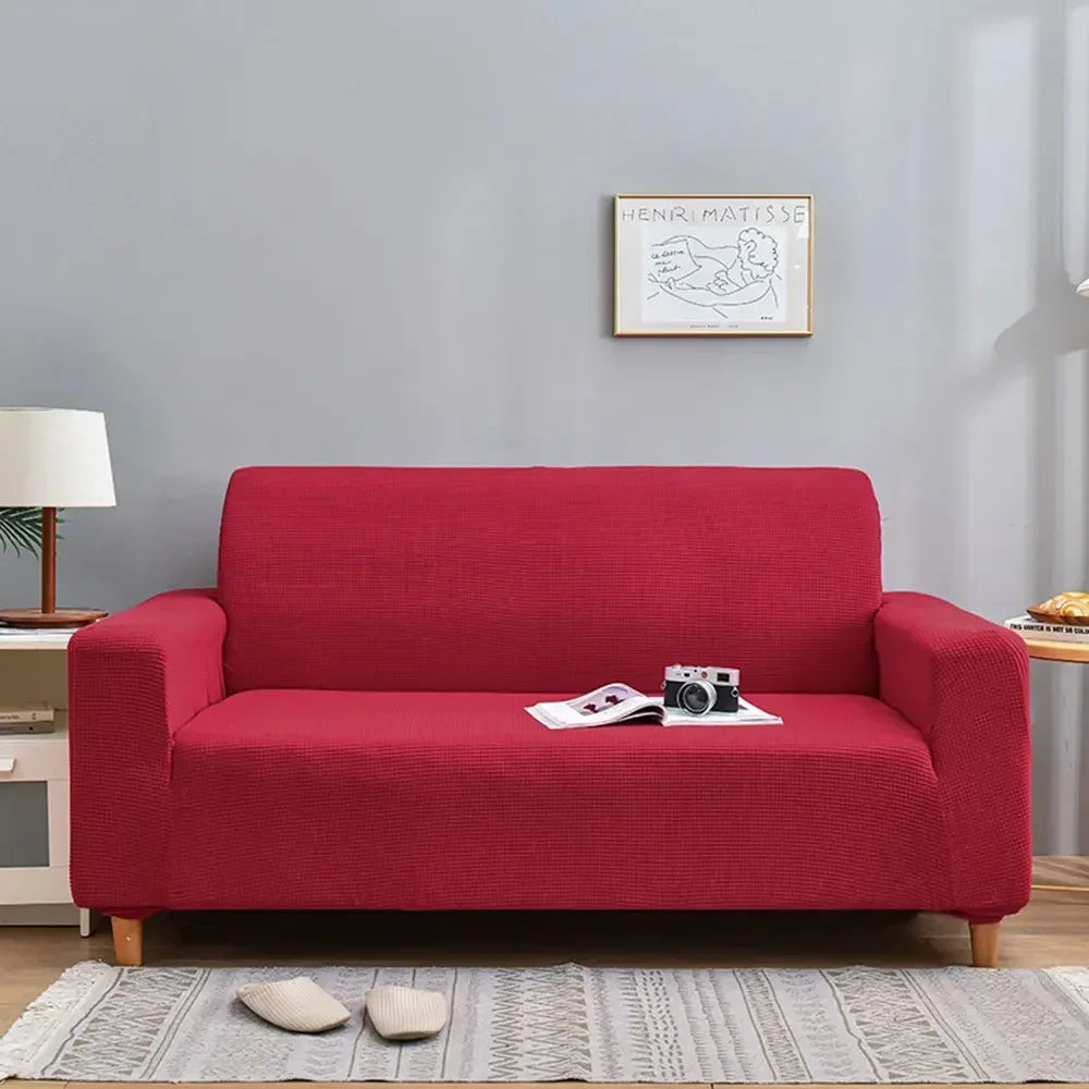 Afralia™ 3D Quilted Thicken Sofa Cover Stretch Spandex Polyester Couch Slipcover